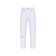 R13 Jeans med logotyp White, Dam