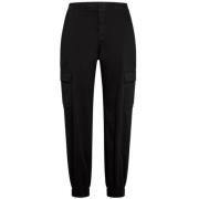 Deha Svarta Stretch Bomullsbyxor Black, Dam