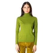 Max Mara Weekend Pistage Turtleneck Tröja Green, Dam