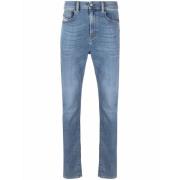 Diesel Blå Straight Jeans Casual Stil Blue, Herr