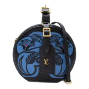 Louis Vuitton Vintage Pre-owned Laeder crossbodyvskor Black, Dam