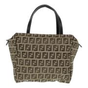 Fendi Vintage Pre-owned Canvas fendi-vskor Beige, Dam