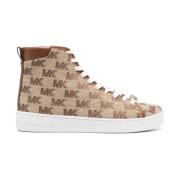 Michael Kors Casual Beige High Top Sneakers Beige, Dam