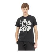 Walter Van Beirendonck Hawaii Bomull Jersey T-shirt Logo Print Black, ...