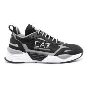 Emporio Armani EA7 Svart Casual Trainers Sneaker Black, Herr