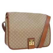 Celine Vintage Pre-owned Canvas axelremsvskor Beige, Dam