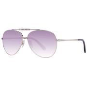 Swarovski Roséguld Kvinnor Solglasögon Aviator Gradient Yellow, Dam