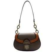 Bottega Veneta Vintage Pre-owned Laeder axelremsvskor Brown, Dam