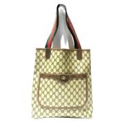 Gucci Vintage Pre-owned Canvas totevskor Beige, Dam