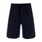 P.a.r.o.s.h. Blå Cashmere Elegant Shorts Blue, Dam