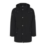 Moose Knuckles Svart Granite Peak Parka Kappa Black, Herr