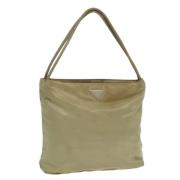 Prada Vintage Pre-owned Nylon prada-vskor Beige, Dam