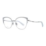 Swarovski Silver CatEye Glasögon Fjärilsstil Gray, Dam