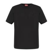 Diesel T-shirt T-Adjust-Slits-R17 Black, Herr