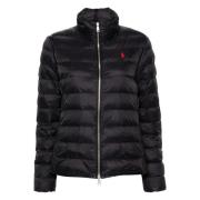 Polo Ralph Lauren Isolerad Svart Nylon Casual Jacka Black, Dam