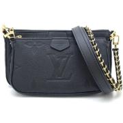 Louis Vuitton Vintage Pre-owned Canvas kuvertvskor Black, Dam