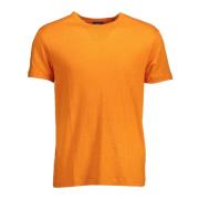 Gant Orange Bomull T-shirt med korta ärmar Orange, Herr