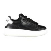 Gaëlle Paris Sportiga Svarta Sneakers med Kontrastdetaljer Black, Dam