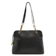 Chanel Vintage Pre-owned Laeder axelremsvskor Black, Dam