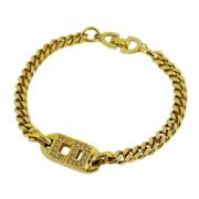 Dior Vintage Pre-owned Metall armband Yellow, Dam