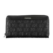 Calvin Klein Damplånbok Svart Rfid Dragkedja Black, Dam