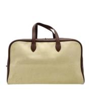 Hermès Vintage Pre-owned Canvas handvskor Beige, Dam