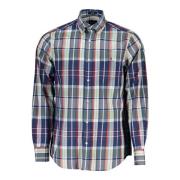 Gant Grön Skjorta Långärmad Button Down Multicolor, Herr