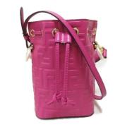 Fendi Vintage Pre-owned Laeder crossbodyvskor Pink, Dam