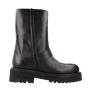 Alpe Ankelboots i biker-stil Black, Dam