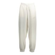 Tommy Hilfiger Sportiga vita dambyxor med elastisk midja White, Dam