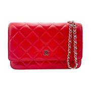 Chanel Vintage Pre-owned Laeder chanel-vskor Red, Dam