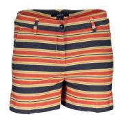 Gant Multifärgade Damshorts 4 Fickor Knapp Dragkedja Logga Multicolor,...