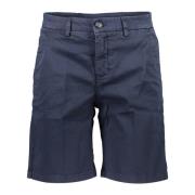 North Sails Blå Bermuda Shorts med Slim Fit Blue, Dam