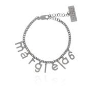 MM6 Maison Margiela Armband med logotyp Gray, Dam