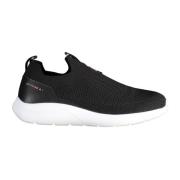 Fila Sportiga Elastiska Sneakers, Kontrastdetaljer, Logotyp Black, Dam