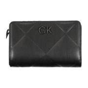 Calvin Klein Damplånbok Svart Rfid Dragkedja Black, Dam