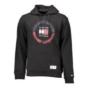 Tommy Hilfiger Svart huvtröja med central ficka Black, Herr