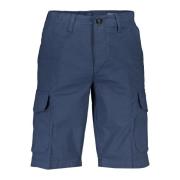 North Sails Blå Bermuda Shorts Regular Fit Logo Blue, Herr