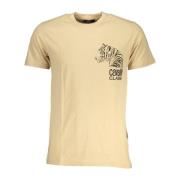 Cavalli Class Kortärmad Logo Print T-shirt Beige Beige, Herr