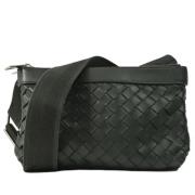 Bottega Veneta Vintage Pre-owned Laeder axelremsvskor Black, Herr