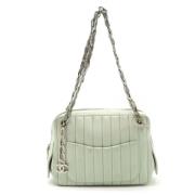 Chanel Vintage Pre-owned Laeder axelremsvskor Green, Dam