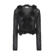 Blumarine Svart Cardigan Sweaters Black, Dam