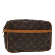 Louis Vuitton Vintage Pre-owned Canvas kuvertvskor Brown, Dam