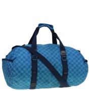 Louis Vuitton Vintage Pre-owned Nylon resvskor Blue, Dam