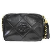 Chanel Vintage Pre-owned Laeder shoppers Black, Dam