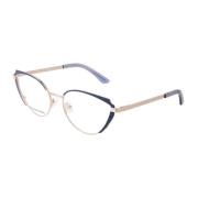 Guess Blå Cat Eye Metall Optiska Ramar Blue, Dam