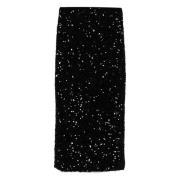 Rotate Birger Christensen Sequin Midi Pennkjol Black, Dam