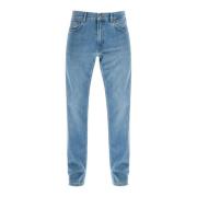 Moschino Slim Fit Jeans med Låg Midja Blue, Herr