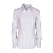 Mauro Grifoni Randig slim fit damskjorta White, Dam