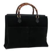 Gucci Vintage Pre-owned Mocka handvskor Black, Dam